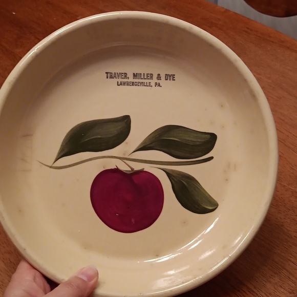 Traver Miller & Dye Baking Dish Even Bake Ware  Vintage Cherry Pattern - Picture 4 of 9